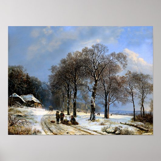 Winterschneezeit Poster (Vorne)