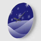 WINTERSCHNITTSCHNEE GROßE WANDUHR (Winkel)