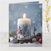 Winterschnupfen mit Schnee und Kopierraum Karte (Gelbe Blume)