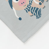Winterschwein Fleecedecke (Ecke)