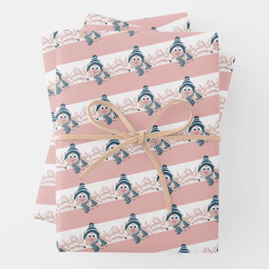 Winterschwein Geschenkpapier Set (Beispiel)