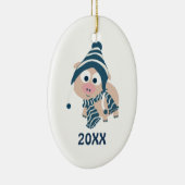 Winterschwein Keramikornament (Rechts)