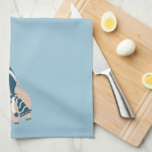 Winterschwein Küchentuch (Viertel Falte)