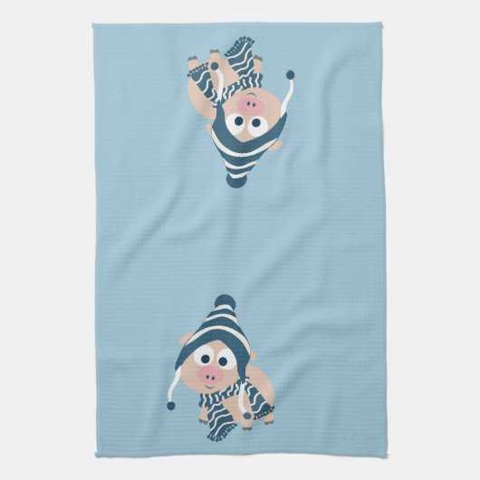 Winterschwein Küchentuch (Vertikal)