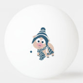 Winterschwein Tischtennisball (Rückseite)