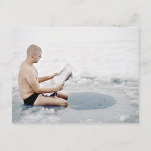 Winterschwimmen Postkarte