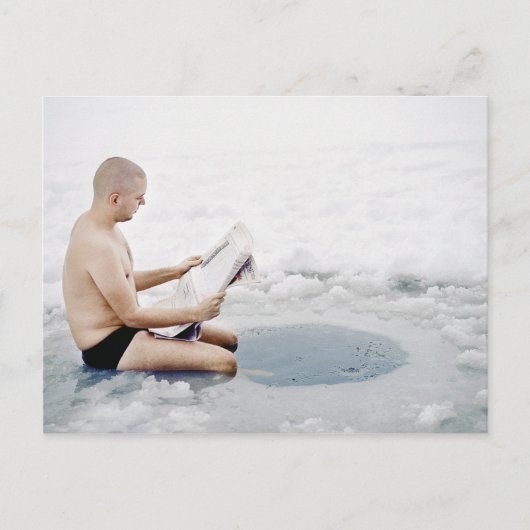 Winterschwimmen Postkarte (Vorderseite)