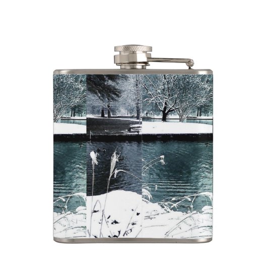 Winterschwimmer Flachmann (Rückseite)