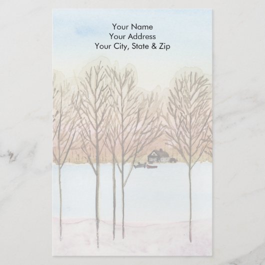 Wintersee Briefpapier (Vorderseite)