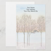 Wintersee Briefpapier (Vorne/Hinten)