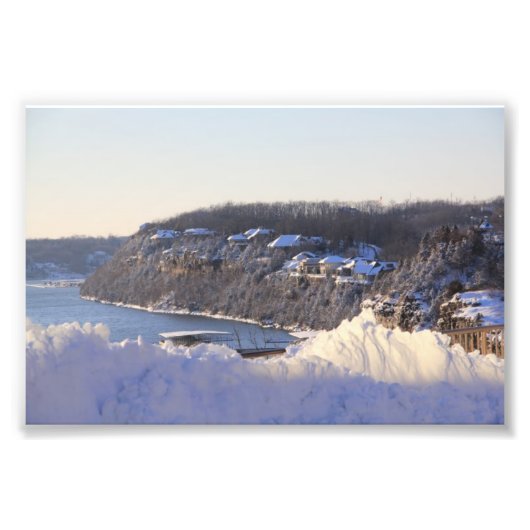 Wintersee des Ozarks-Fotos Fotodruck (Vorne)