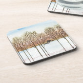 Wintersee Getränkeuntersetzer (Linke Seite)