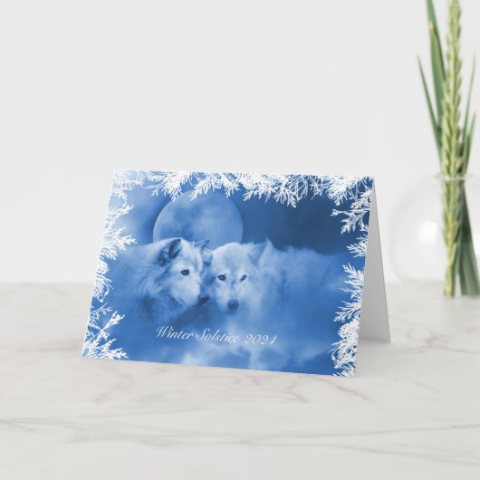 Wintersegenskarte 2024 mit Wölfen Karte (Vorderseite)