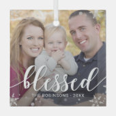 Wintersegmente Custom Foto Weihnachtsschmuck (Vorderseite)