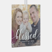 Wintersegmente Custom Foto Weihnachtsschmuck (Vorderseite Rechts)