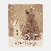 Wintersegmente Fleece Blanket (Vorderseite)