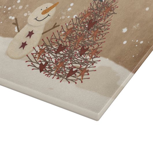 Wintersegmente-Glasschneidplatte Schneidebrett (Ecke)