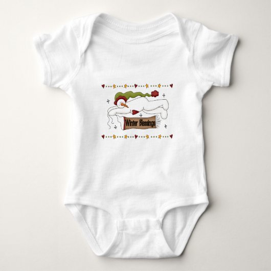 Wintersegmente - Hemden und Geschenke Baby Strampler (Vorderseite)