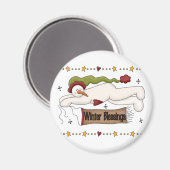 Wintersegmente - Hemden und Geschenke Magnet (Vorderseite/Rückseite)