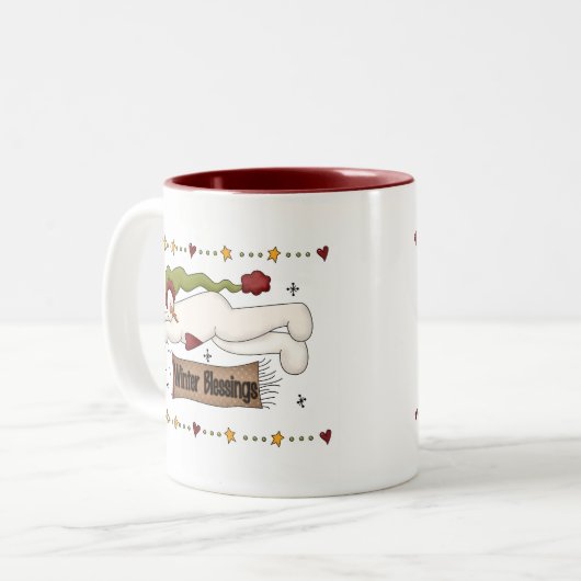 Wintersegmente - Hemden und Geschenke Zweifarbige Tasse (Vorderseite Links)