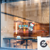 Wintersegmente individuell anpassen fensteraufkleber (Café-Fenster)