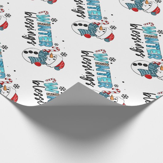 Wintersegmente individuell anpassen geschenkpapier (Ecke)