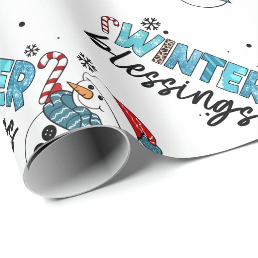 Wintersegmente individuell anpassen geschenkpapier (Rolleneckpunkt)