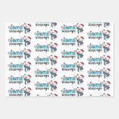 Wintersegmente individuell anpassen geschenkpapier set (Vorderseite 3)