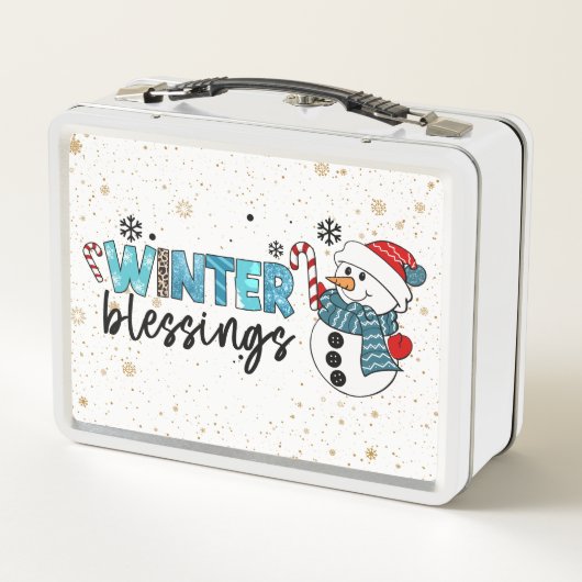 Wintersegmente individuell anpassen metall brotdose (Rückseite)