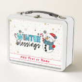 Wintersegmente individuell anpassen metall brotdose (Vorderseite)