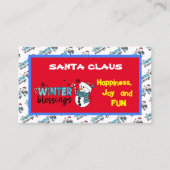 Wintersegmente individuell anpassen visitenkarte (Vorderseite)