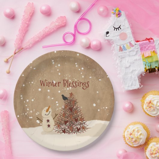 Wintersegmente  pappteller (Party)