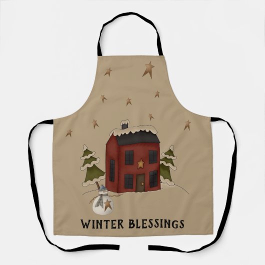 Wintersegmente - primitive Kolonialzeit mit Schnee Schürze (Vorderseite)