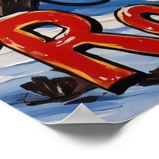 Winterserenade: Löwengefrorene Riffs Poster (Ecke)