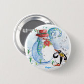 WINTERSERENADE VON SNOWMAN UND PENGUIN BUTTON (Vorne & Hinten)