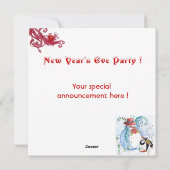 WINTERSERENADE VON SNOWMAN UND PENGUIN FEIERTAGSKARTE (Rückseite)