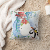WINTERSERENADE VON SNOWMAN UND PENGUIN KISSEN (Decke)