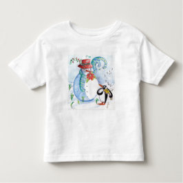 WINTERSERENADE VON SNOWMAN UND PENGUIN KLEINKIND T-SHIRT