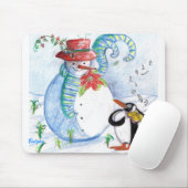WINTERSERENADE VON SNOWMAN UND PENGUIN MOUSEPAD (Mit Mouse)