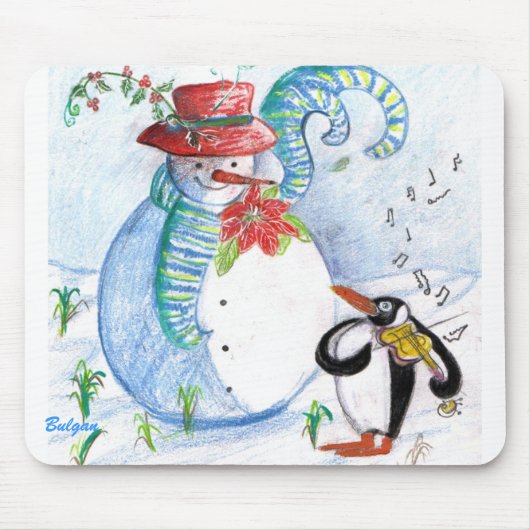 WINTERSERENADE VON SNOWMAN UND PENGUIN MOUSEPAD (Vorne)