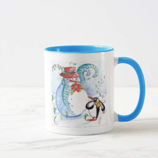 WINTERSERENADE VON SNOWMAN UND PENGUIN TASSE (Rechts)
