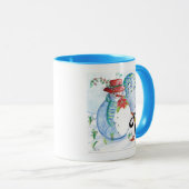 WINTERSERENADE VON SNOWMAN UND PENGUIN TASSE (VorderseiteRechts)