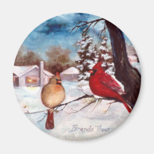 Winterserenity-Kardinals-Magnet Magnet