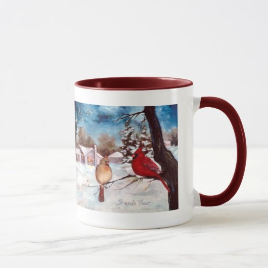 Winterserenity-Kardinals-Tasse Tasse (Rechts)