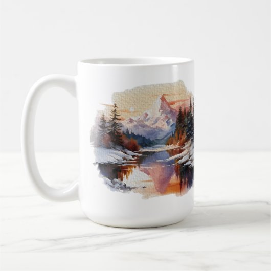 Winterserie 15 oz Klassische Tasse (Links)