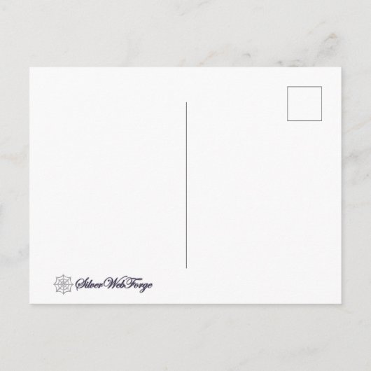 Wintersernähe Postkarte (Rückseite)