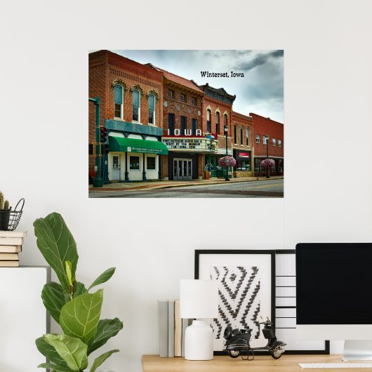 Winterset, Iowa Poster (Heimbüro)
