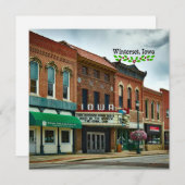 Winterset, Iowa - Weihnachtsgrüße Feiertagskarte (Vorne/Hinten)