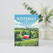 Winterset USA Postkarte (Stehend Vorderseite)