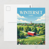 Winterset USA Postkarte (Vorne/Hinten)